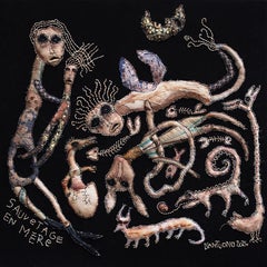 Mother rescue Barbara d'Antuono Contemporary textile art Haiti poetry embroidery