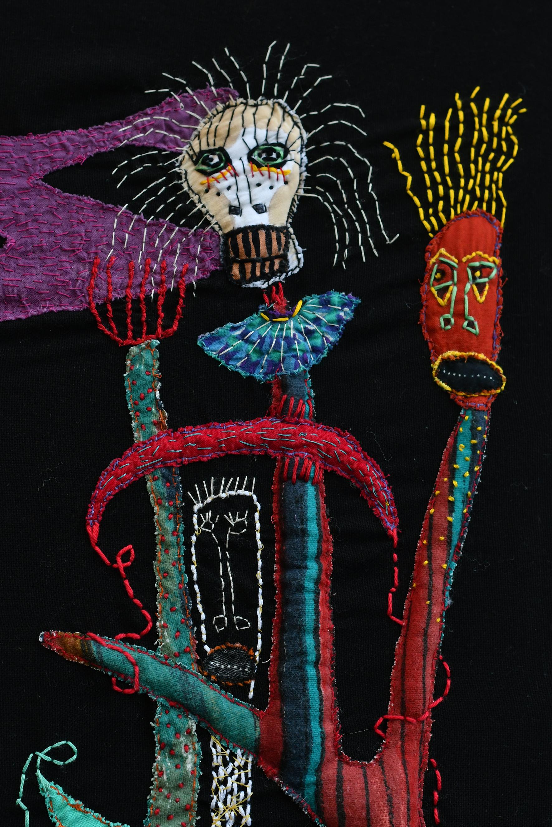 Since we must leave Barbara d'Antuono 21st Century art textile outsider art For Sale 10