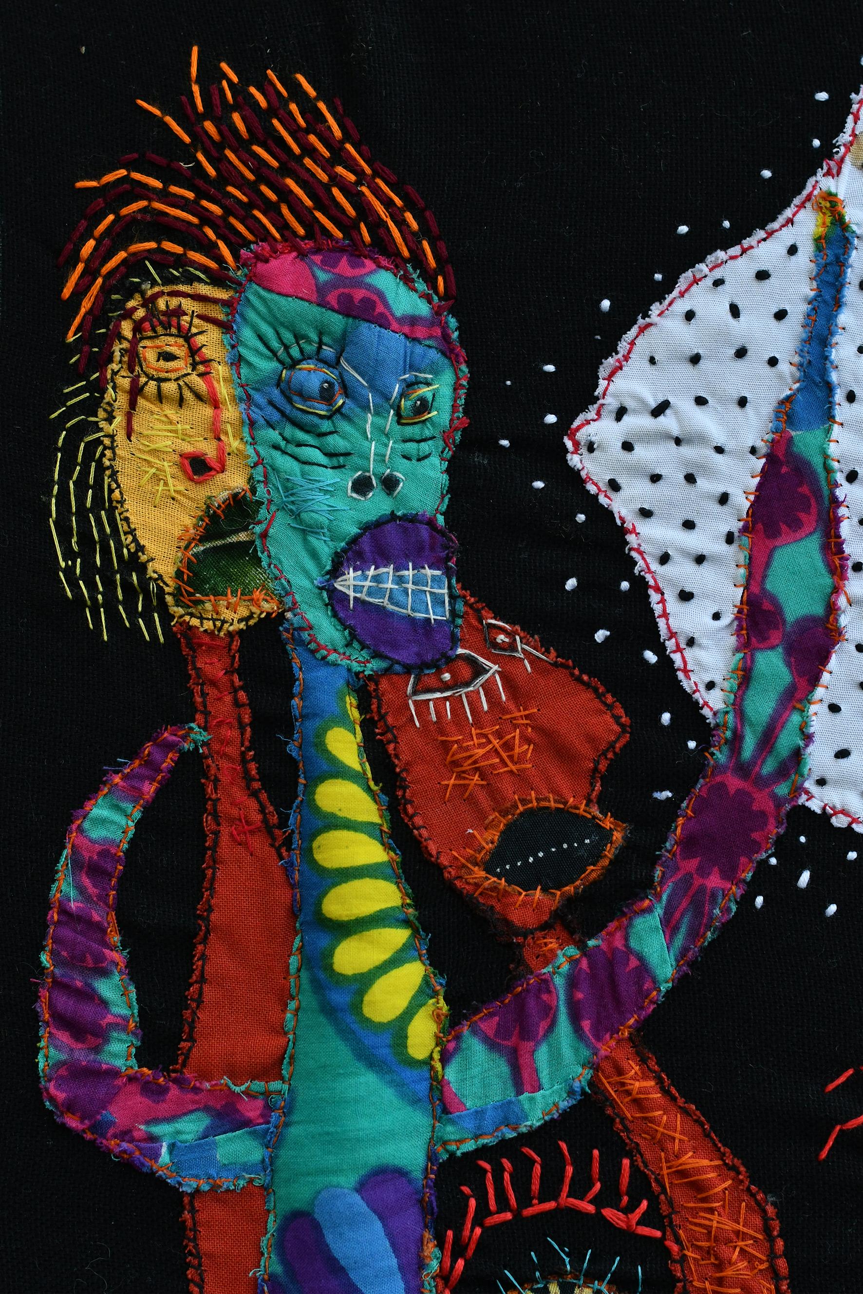 Since we must leave Barbara d'Antuono 21st Century art textile outsider art For Sale 5