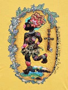 La joven, el tótem y la muerte Barbara d'Antuono Arte textil contemporáneo