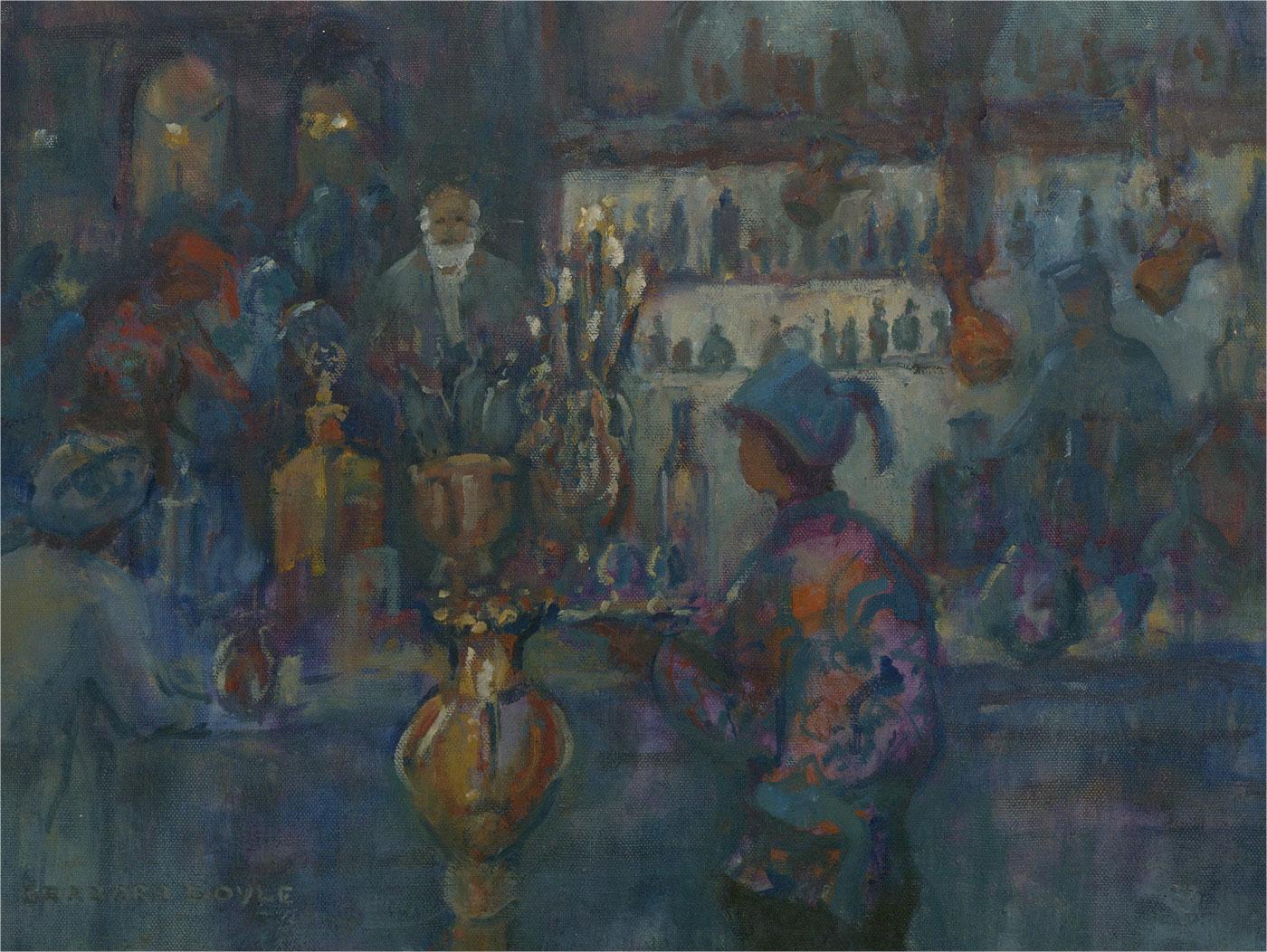 Barbara Doyle (b.1917) - Contemporary Oil, Cairo Market 3
