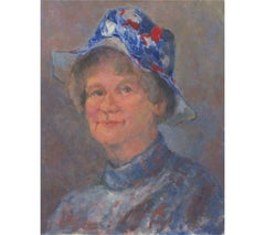 Barbara Doyle (b.1917) - 1977 Oil, Barbara's Jubilee Hat