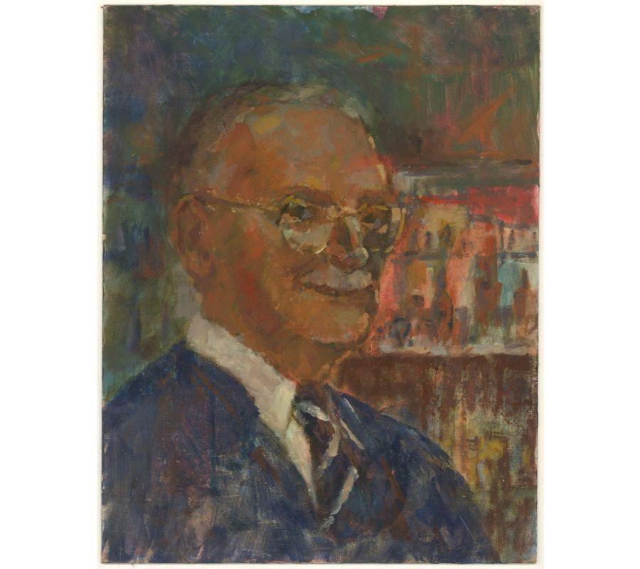 Barbara Doyle (b.1917) - Contemporary Oil, Portrait Of A Gentleman For Sale 1