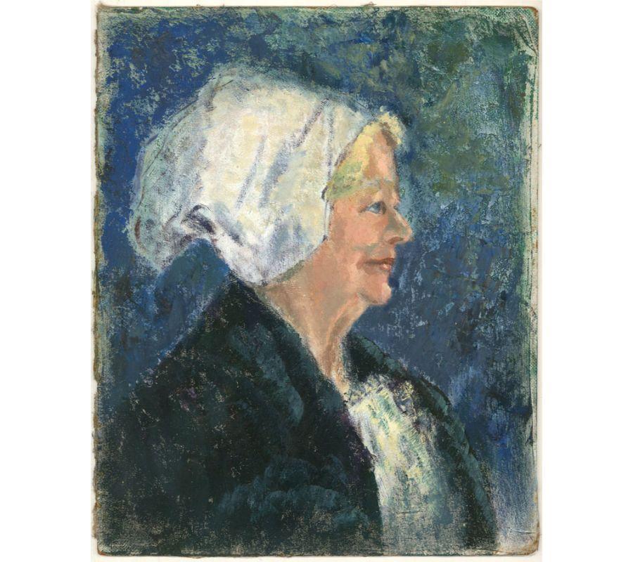 Barbara Doyle (b.1917) - Contemporary Oil, Smiling Female Portrait 1