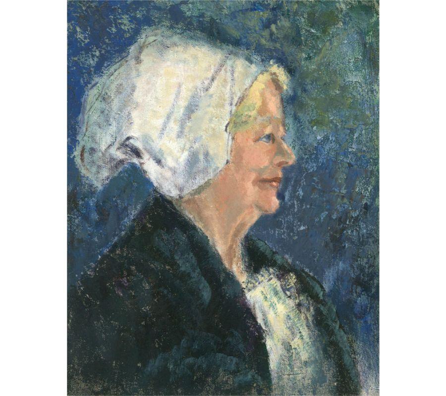 Barbara Doyle (b.1917) - Contemporary Oil, Smiling Female Portrait 2
