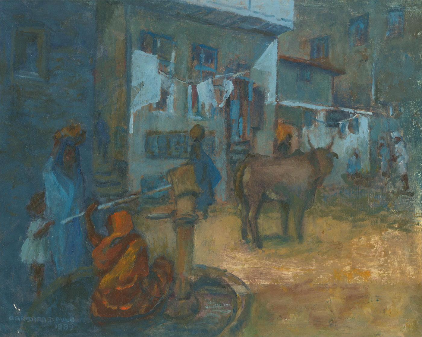 Firmato e datato nell'angolo inferiore sinistro. Sul retro è presente un'etichetta "Mall Galleries" con ulteriori dettagli. A bordo.
