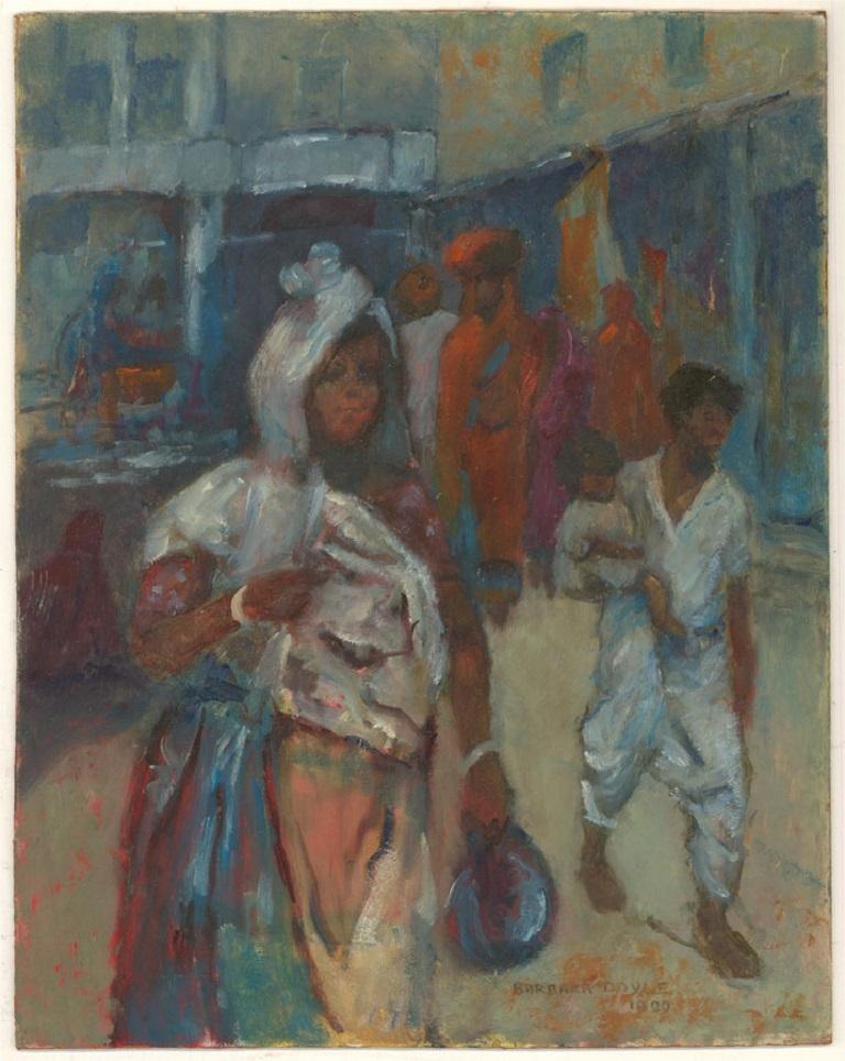 Barbara Doyle (b.1917) - 1990 Oil, Bindwara 1