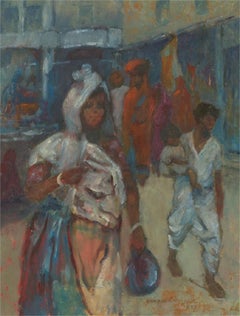 Barbara Doyle (b.1917) - 1990 Oil, Bindwara