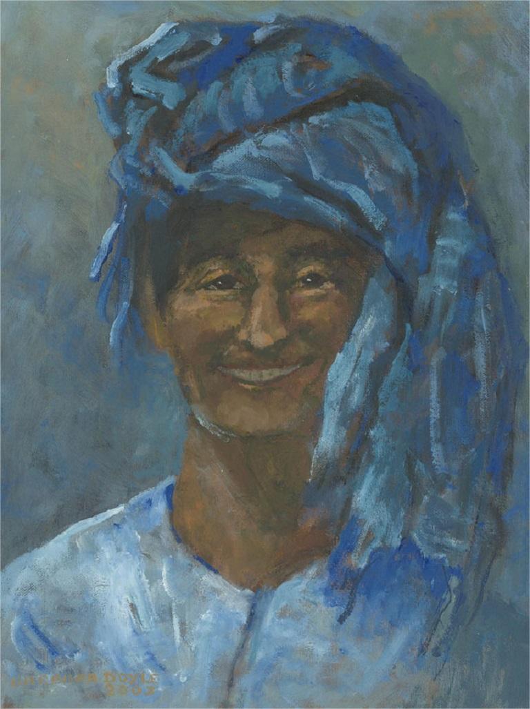 Barbara Doyle (b.1917) - 2003 Oil, The Blue Turban 2