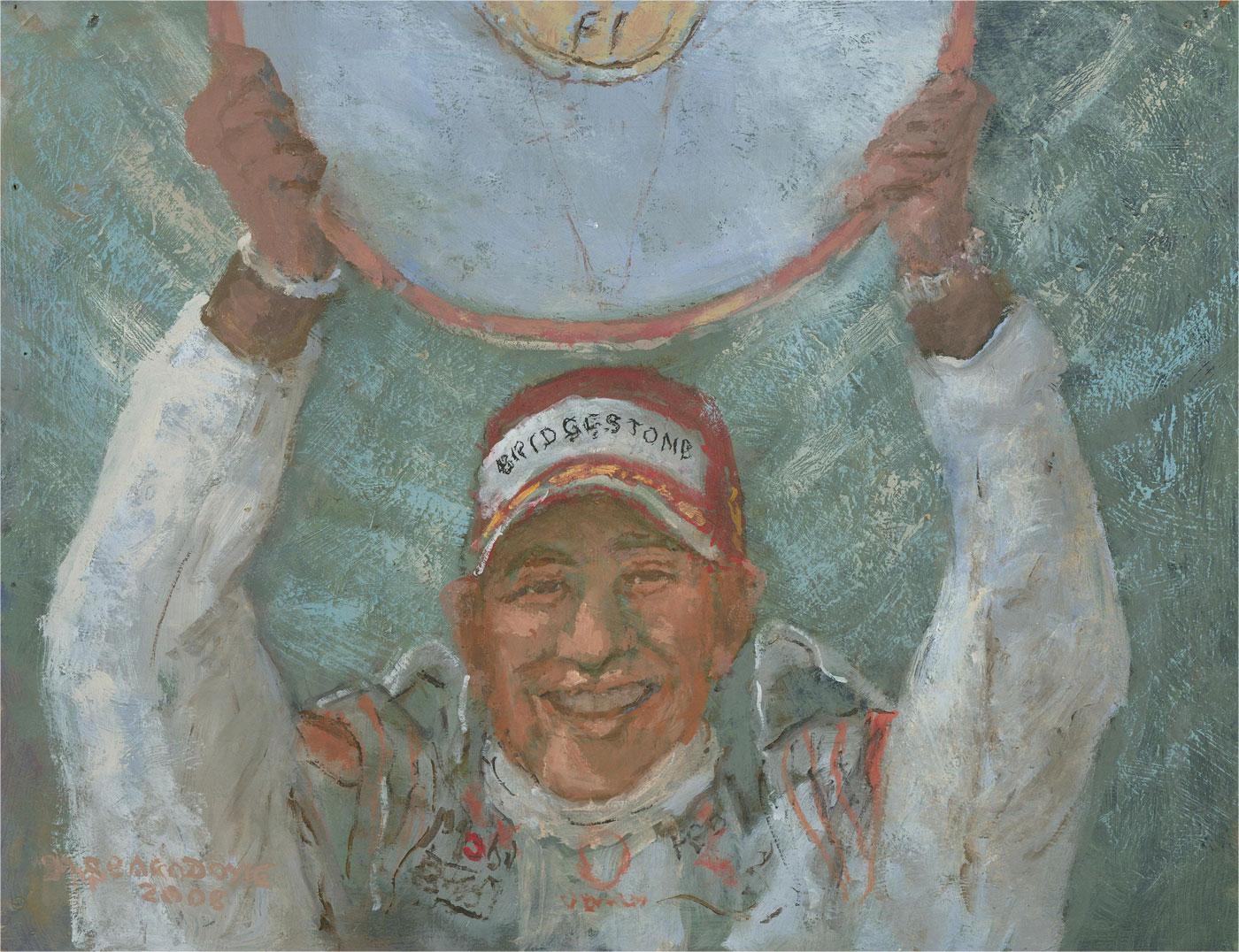 Barbara Doyle (nata nel 1917) - 2008 Olio, Happy Hamilton in vendita 3