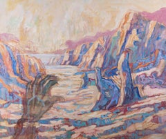Barbara Doyle (b.1917) - Contemporary Oil, Cliffs