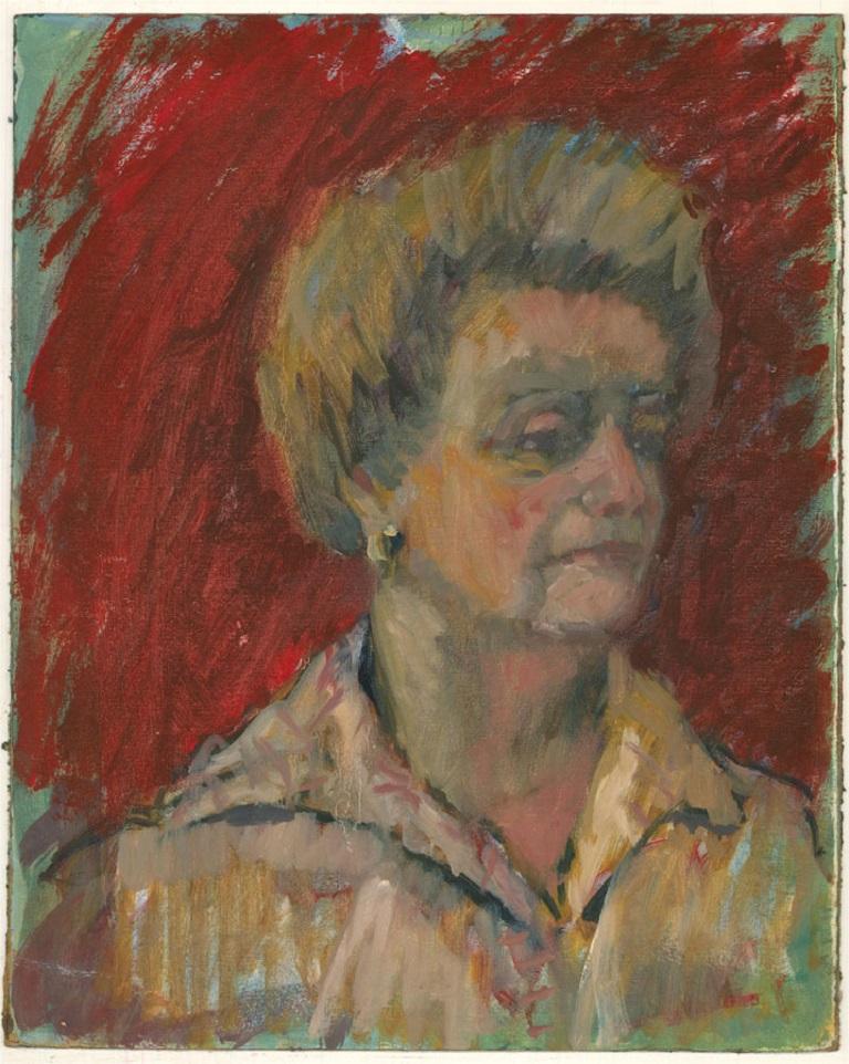 Barbara Doyle (b.1917) - Contemporary Oil, Double Sided Portrait For Sale 2