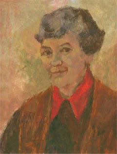 vlaho bukovac smile Barbara Doyle (b.1917) - Contemporary Oil, Female Portrait