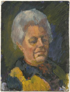 Barbara Doyle (nata nel 1917) - Olio contemporaneo, Studio di ritratto femminile