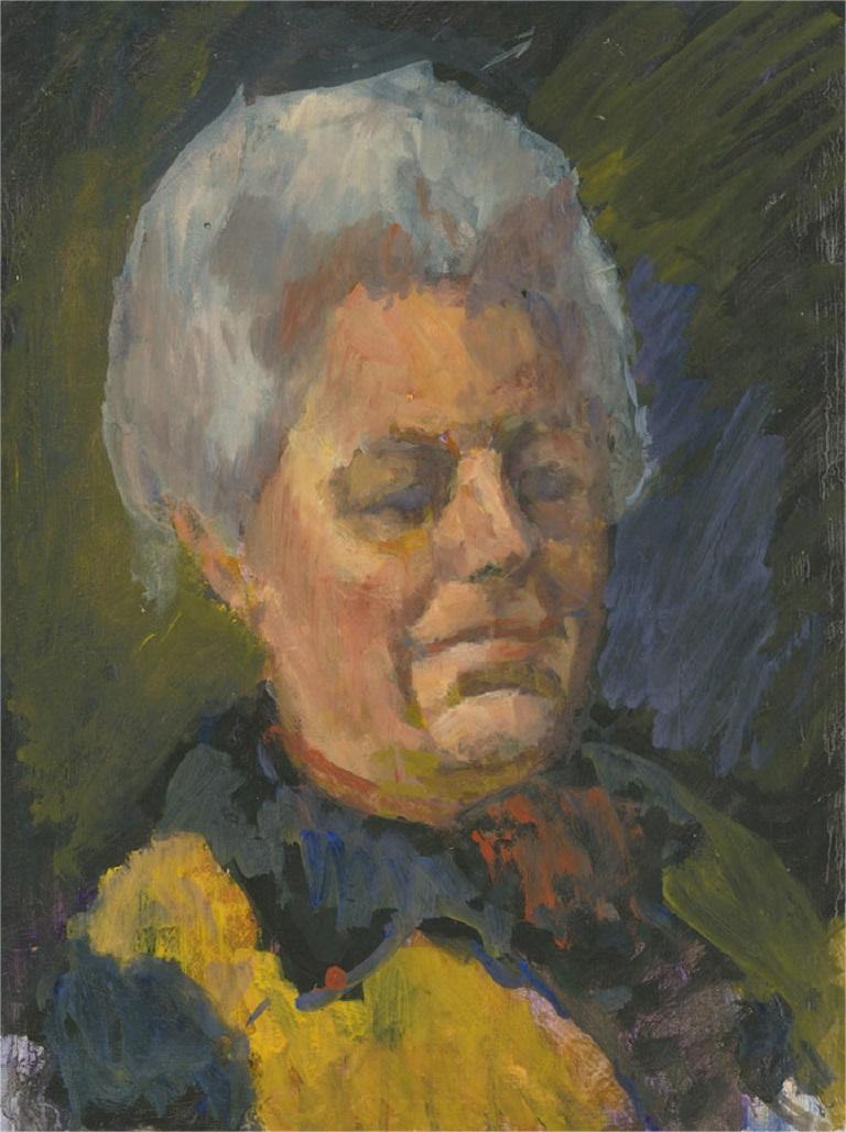 Barbara Doyle (b.1917) - Contemporary Oil, Female Portrait Study For Sale 2