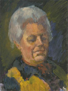 Barbara Doyle (geb. 1917) – Zeitgenössische Ölstudie, weibliche Porträtstudie