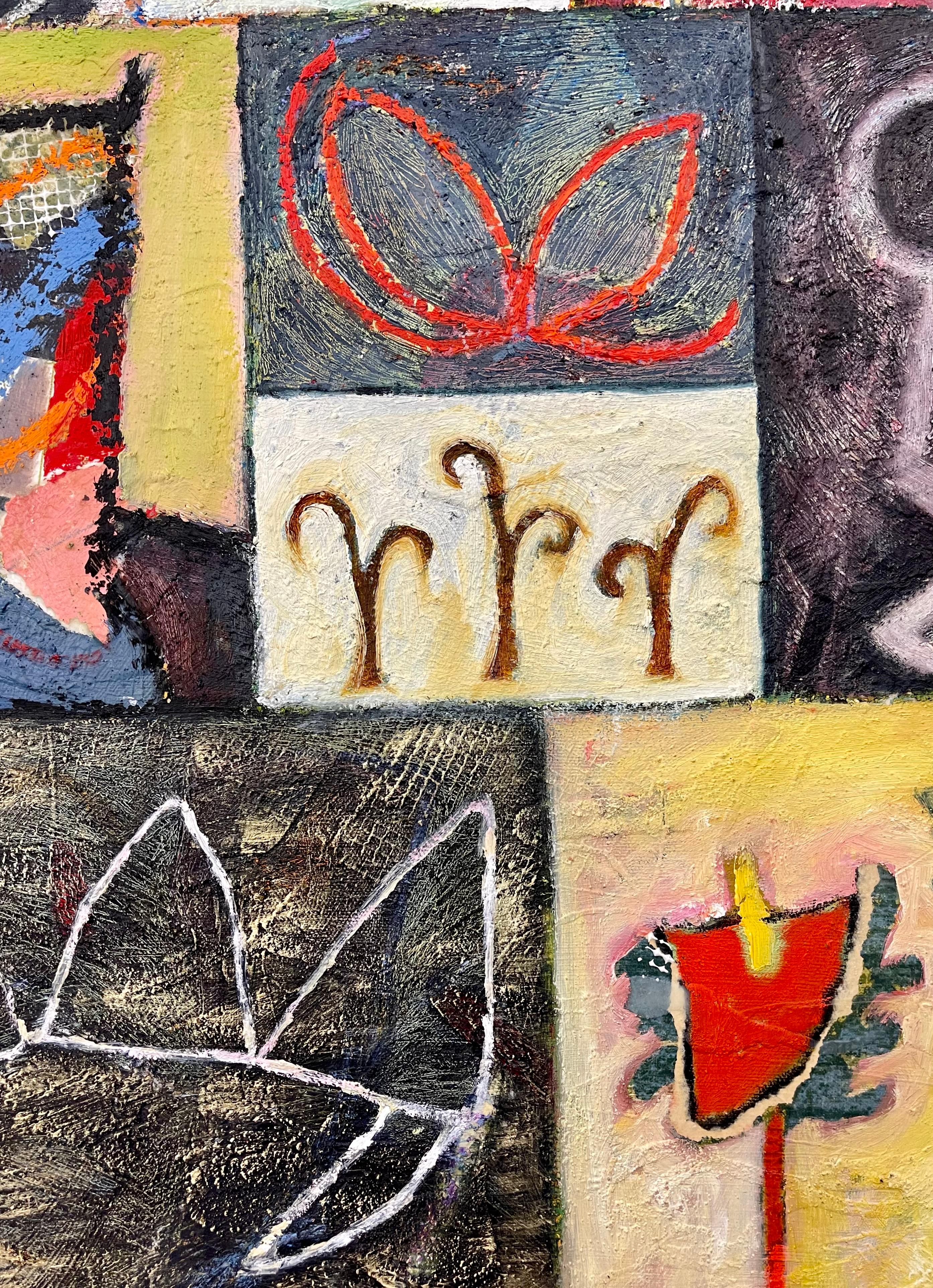 Barbara Fisher Öl auf Leinwand „Ein Schritt, Zwei Schritte“, FRAMED, 2000 im Angebot 5