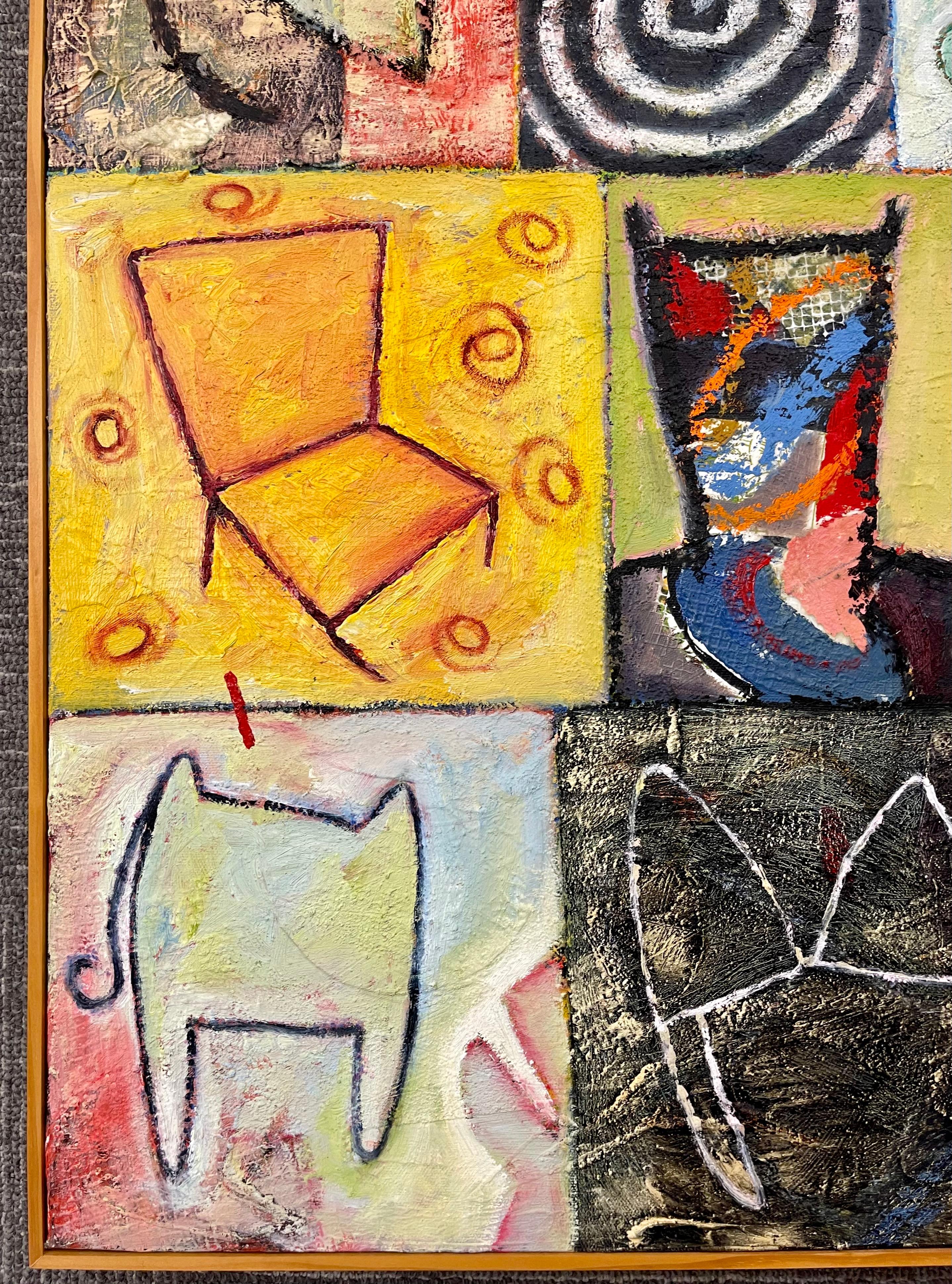 Barbara Fisher Öl auf Leinwand „Ein Schritt, Zwei Schritte“, FRAMED, 2000 im Angebot 4