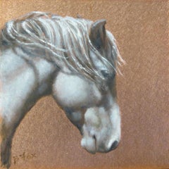 "A Willing Spirit #5" - Photorealist Miniature Animal Painting