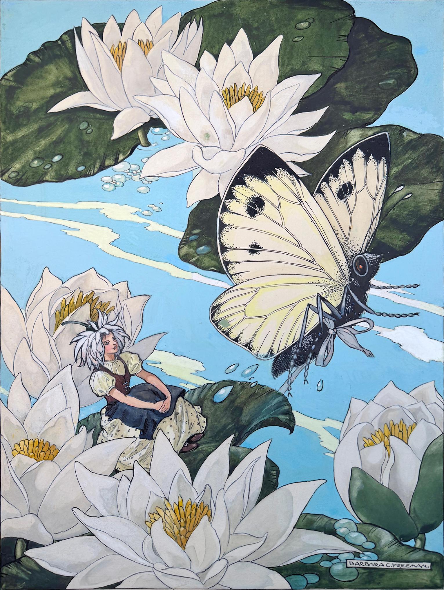 Barbara Freeman Portrait Painting - Thumbkin Children
s Nursery Rhyme Hans Christian Andersen