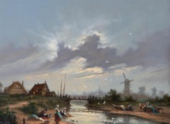 Barbara Gudrun Sibbons (b.1925) - Signed & Framed 20th Century Oil, Dutch Scene