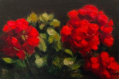 "Gerani" (2022) Dipinto originale di Barbara Hack - Natura morta floreale