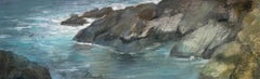 "Rock Cove" (2023) Pintura original de Barbara Hack, Paisaje marino