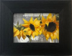 "Sunflowers" (2022) Original Painting by Barbara Hack - Floral Still Life