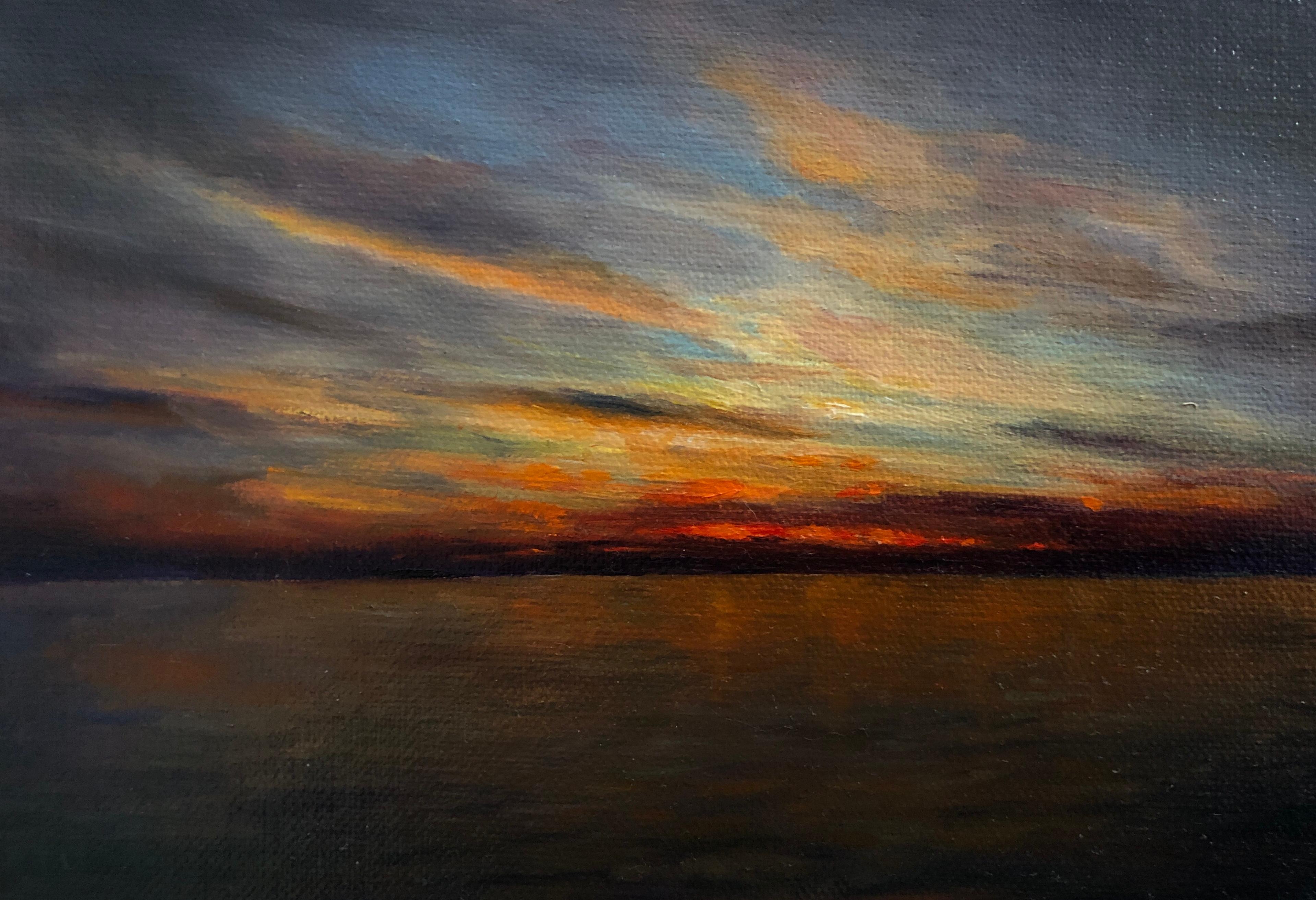 "Tramonto" (2022) Pittura originale di Barbara Hack