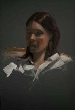 "Whiting" (2023) Quadro originale di Barbara Hack, Ritratto femminile