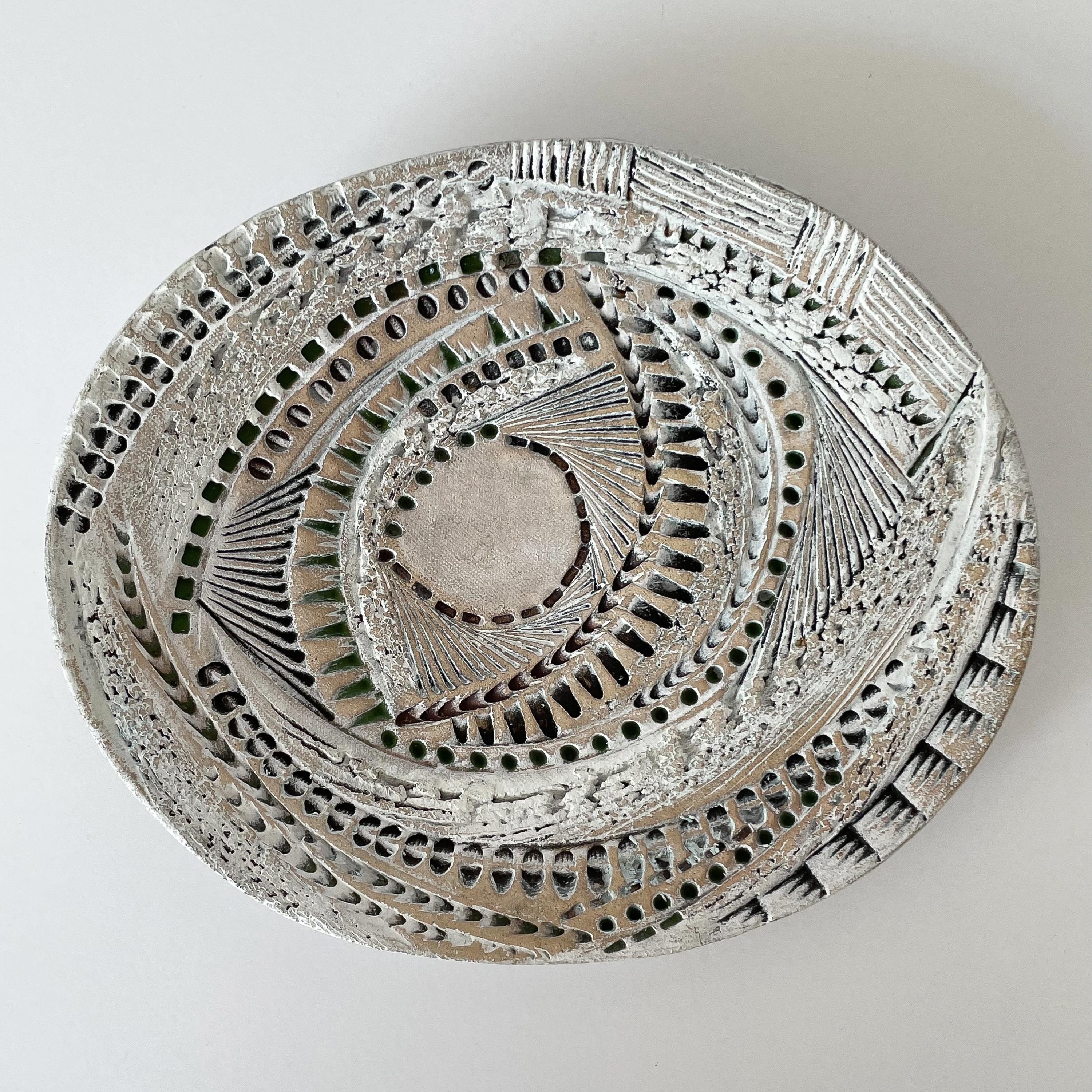 Barbara Haring Studio Pottery Textured Dish 6