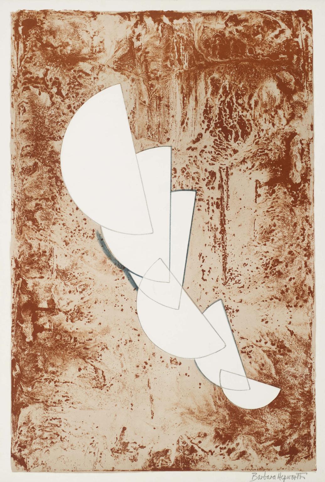 Fragment de la suite égée (1969) (signé) - Print de Barbara Hepworth