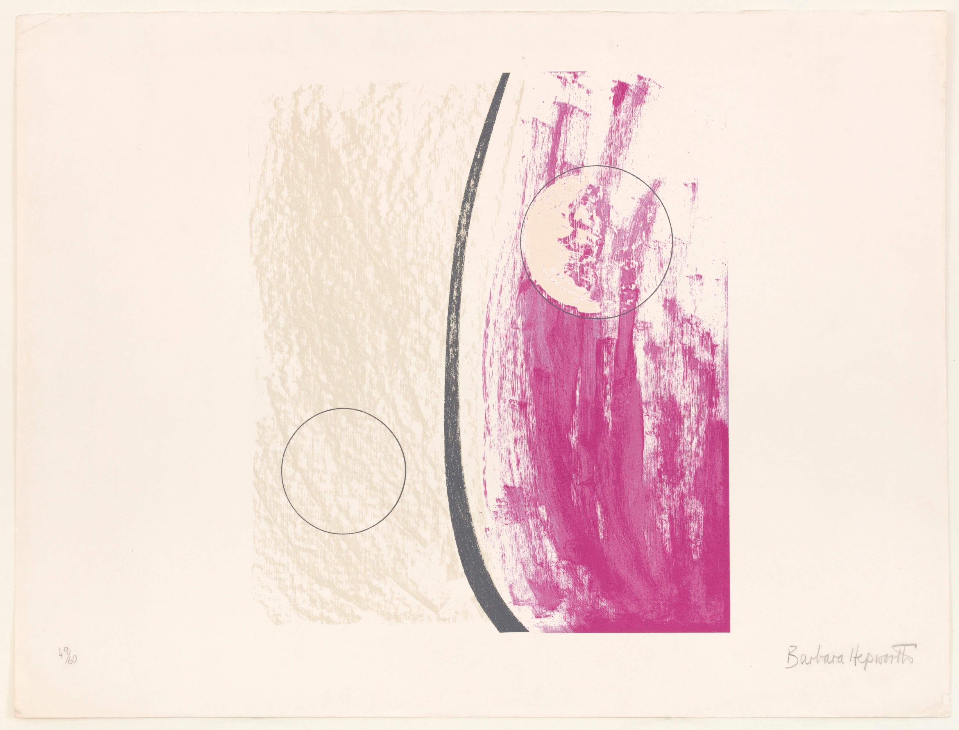 Barbara Hepworth Abstract Print – Orchidee