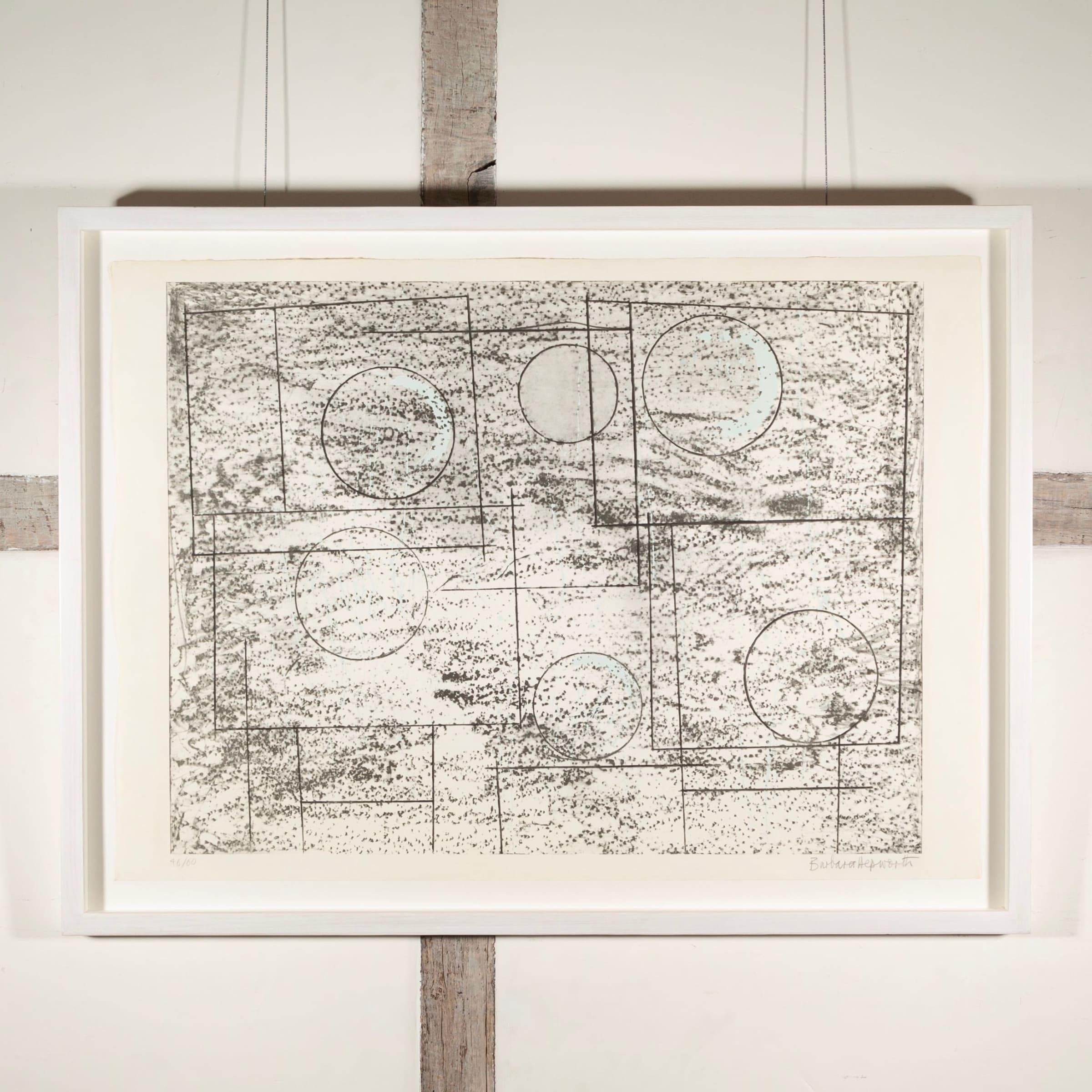 Cuadrados y círculos, de Doce litografías de Barbara Hepworth, 1969 en venta 1
