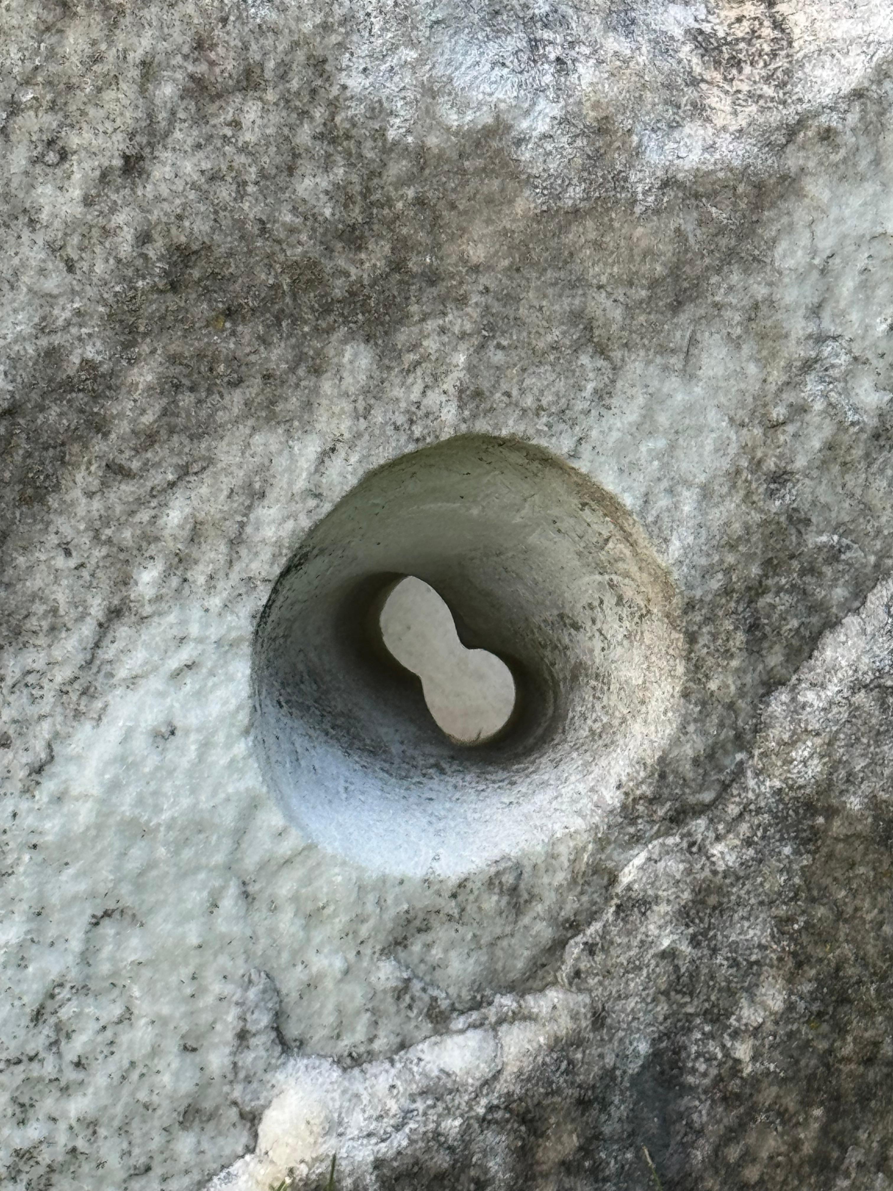 Hand-Carved Barbara Hepworth Style Carved Marble Organic Abstract Garden or Yard Sculpture For Sale