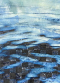 Barbara Hocker, Agua tejida XXIV, encáustica, fotografía, acuarela, Naturalismo