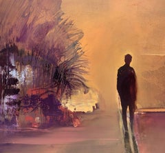 A dreamer - Contemporary Oil Landscape Painting, Polish artist