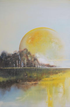 A landscape. Sunrise 3 - Contemporary Oil Painting, Polish art