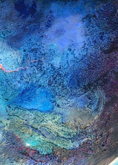 Un pianeta 2. Pittura acrilica contemporanea, Cosmo, Grande scala, Artista polacco