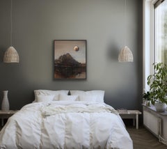 Noche brillante - Pintura al óleo contemporánea, Paisaje, Arte polaco