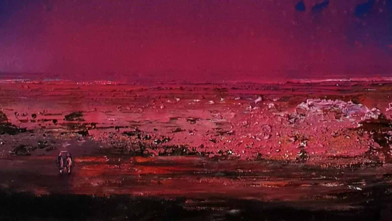 Ende des Sommers 2. Zeitgenössische Öl-Landschaftsmalerei, polnischer Künstler (Sonstige Kunststile), Painting, von Barbara Hubert