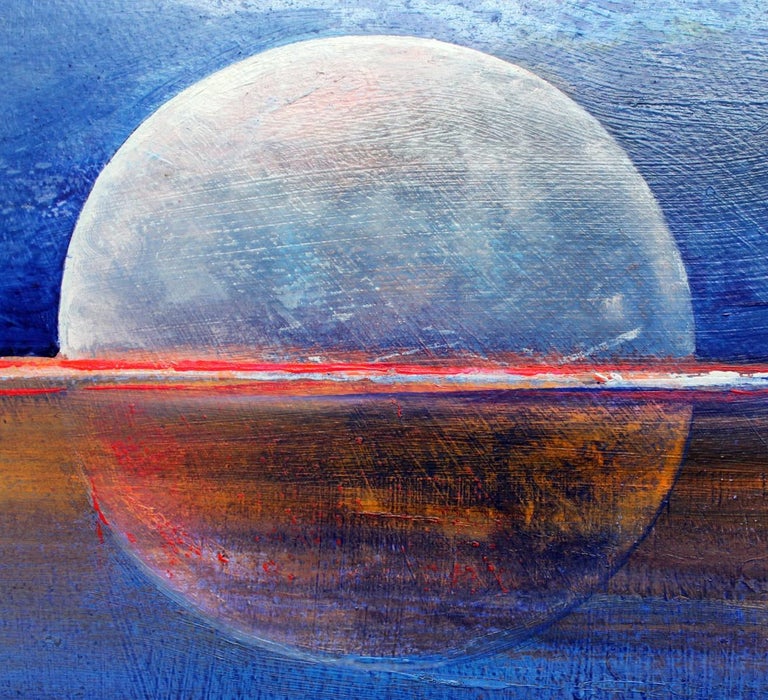Barbara Hubert Full Moon Vi Acrylic Painting Vibrant Colors