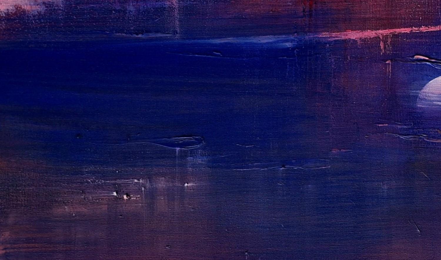 Landschaft. Zeitgenössische Öl-Landschaftsmalerei, polnischer Künstler (Sonstige Kunststile), Painting, von Barbara Hubert