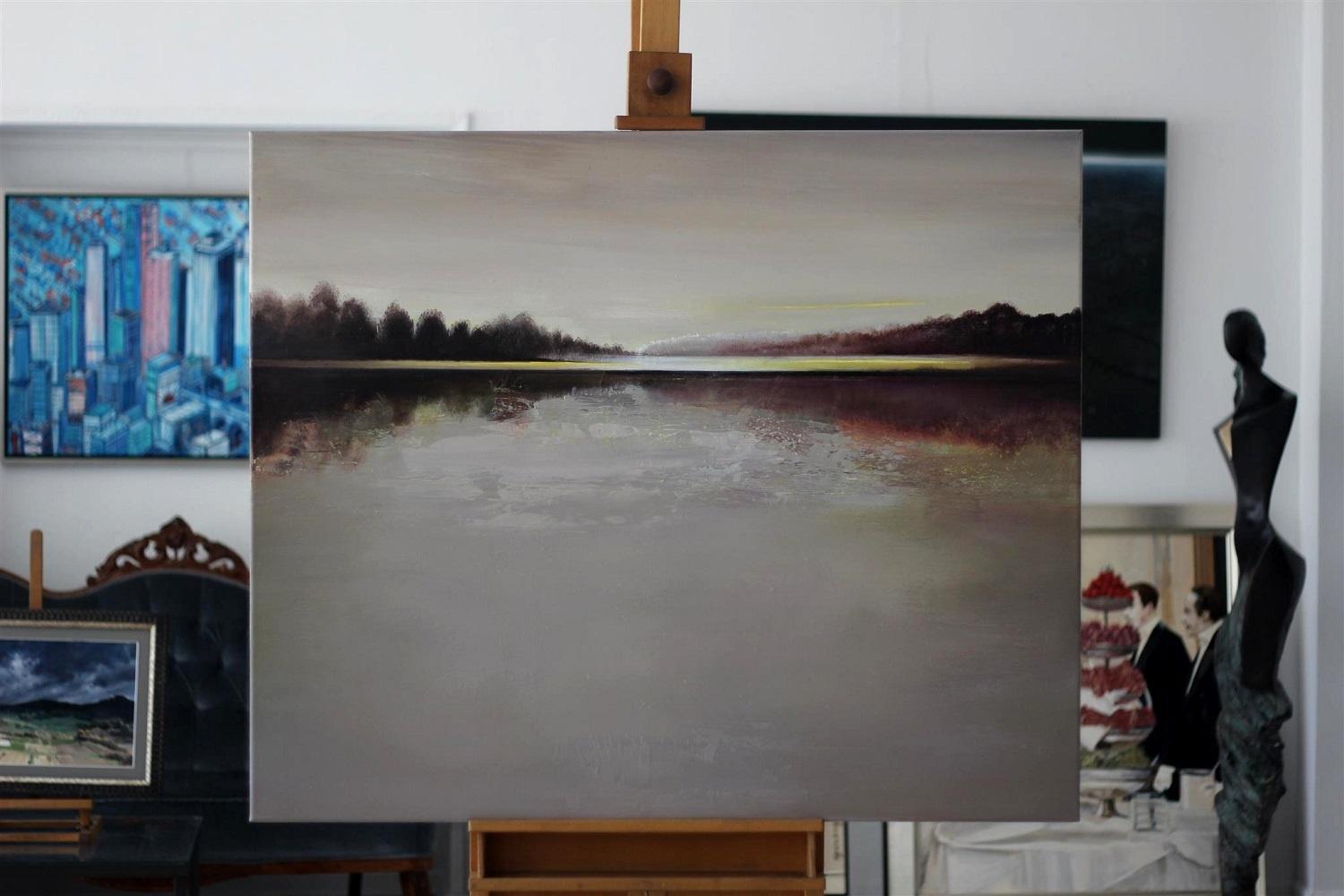 Paysage V - XXIe siècle, peinture contemporaine, paysage - Painting de Barbara Hubert