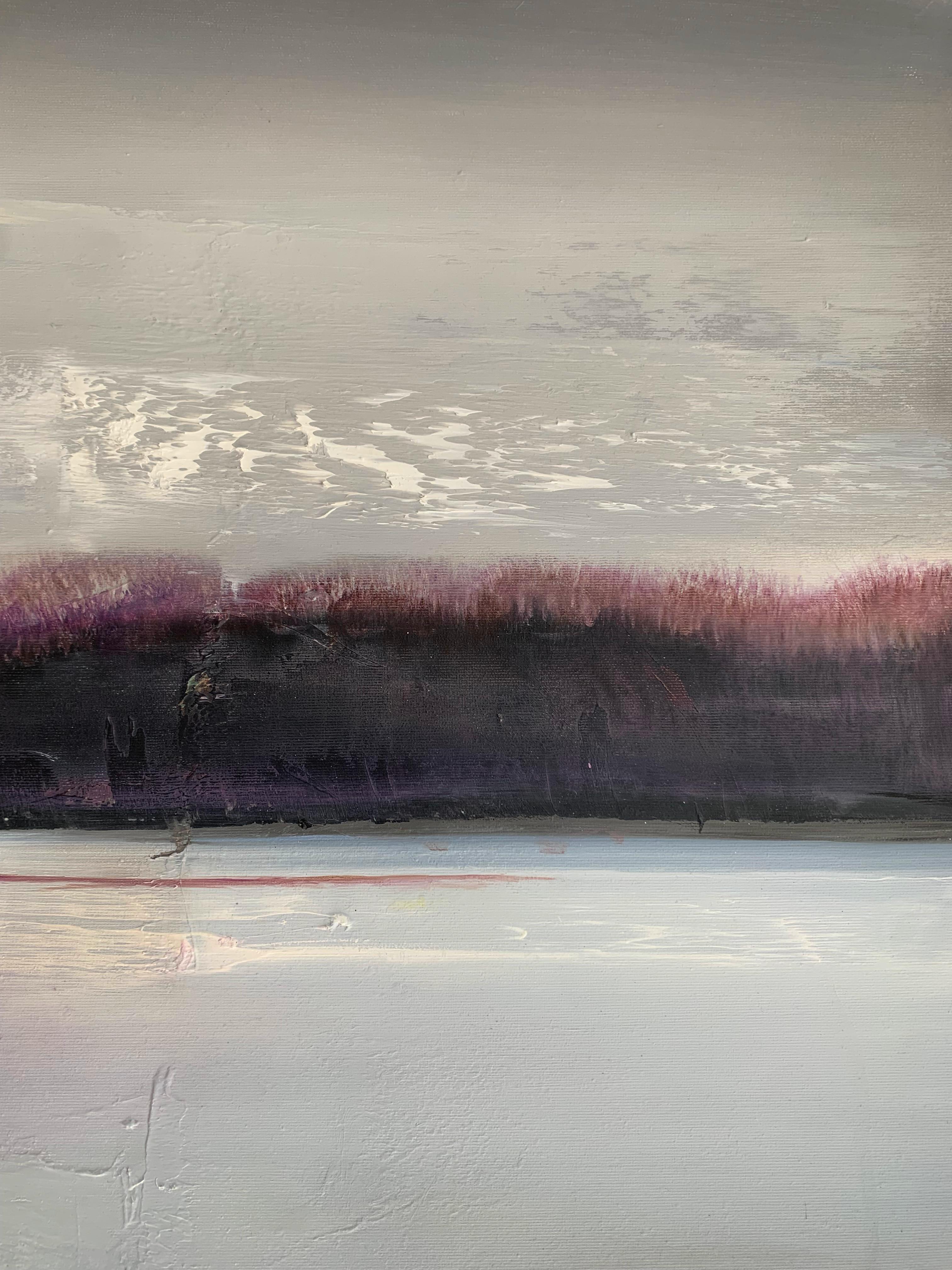The Dawn. Peinture abstraite contemporaine de paysage à l'huile, artiste polonais en vente 1