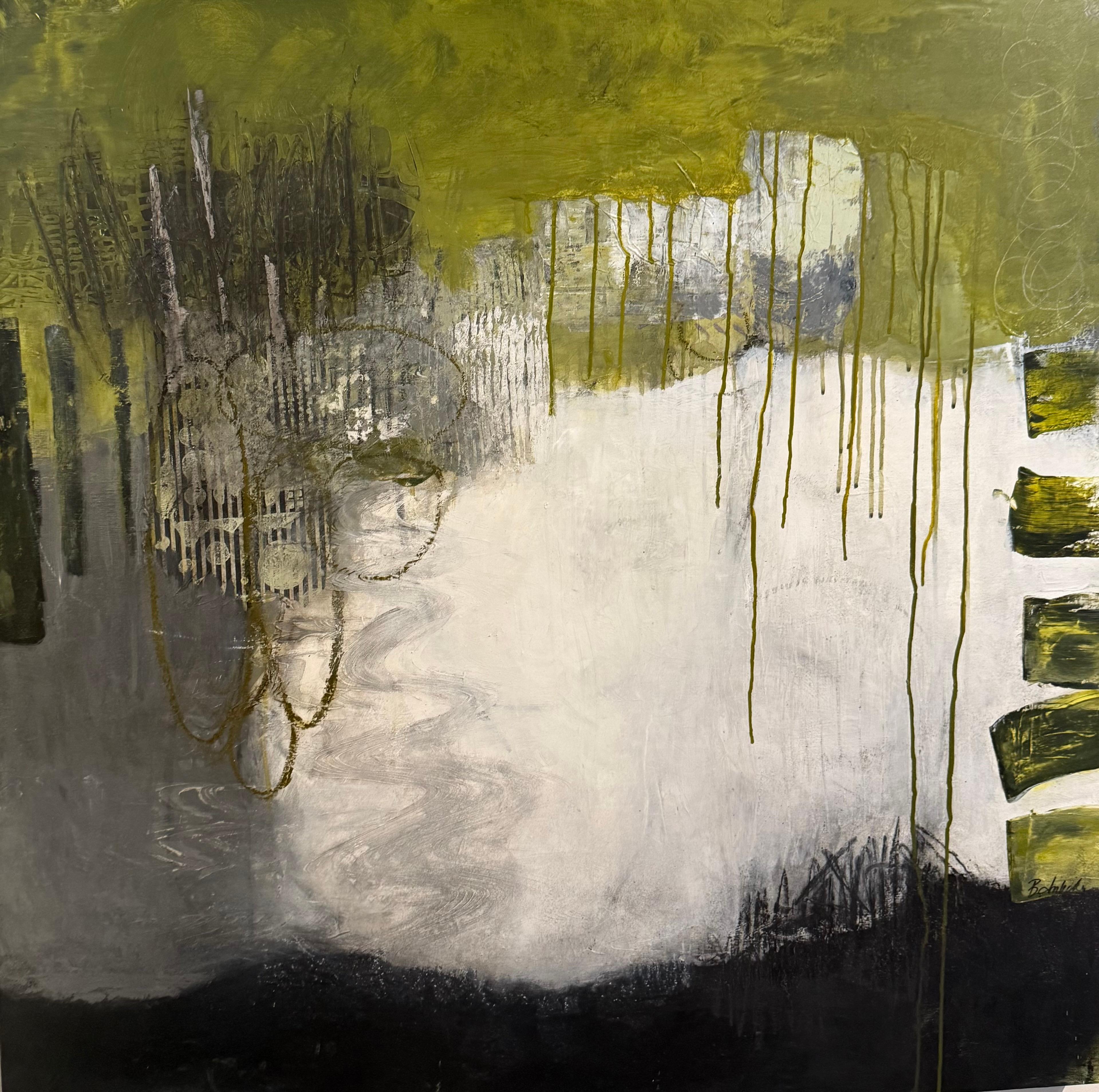 Abstract Painting di Barbara Inbody - Greene & Greene (Tecnica mista su pannello)