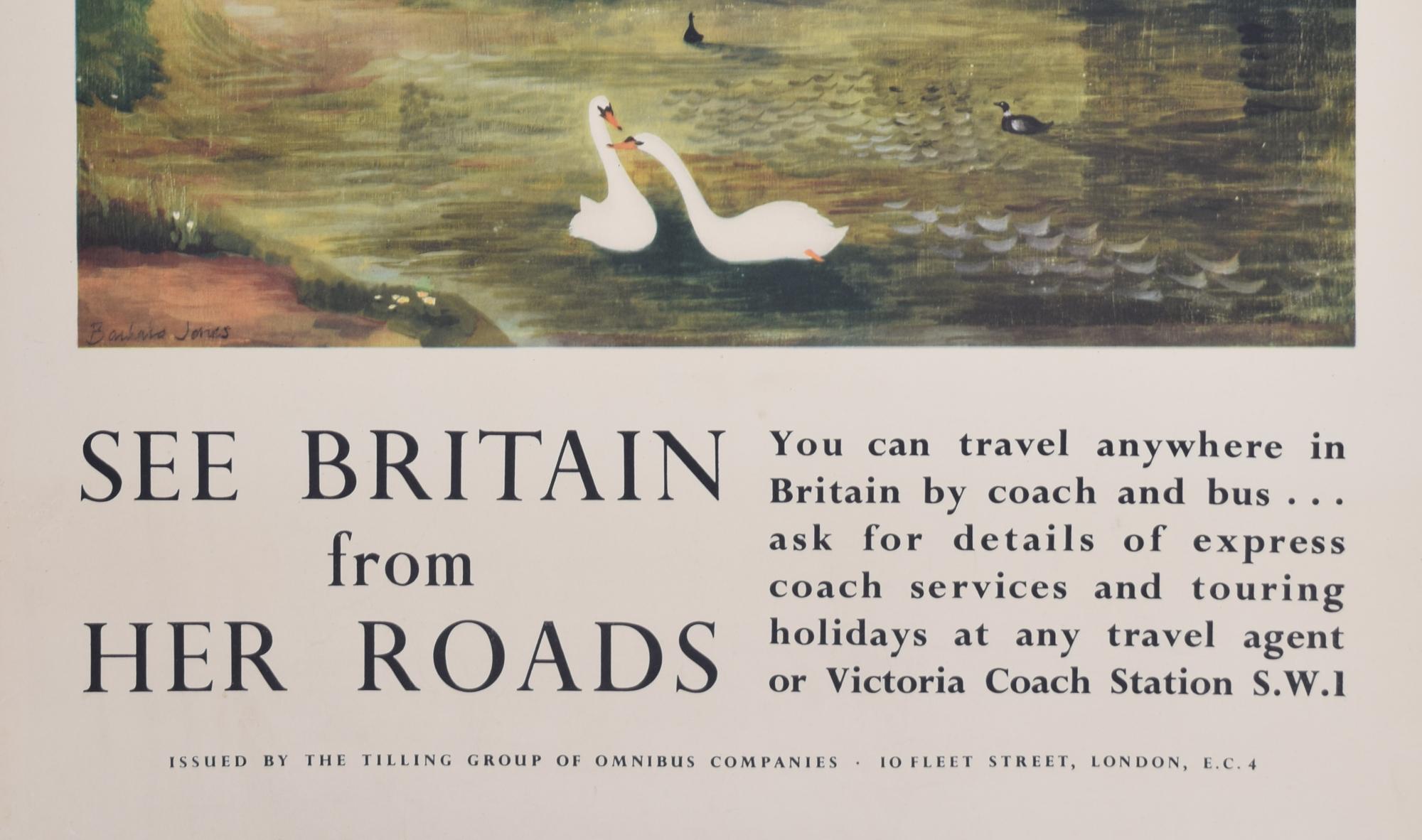 See Britain from Her Roads original vintage poster by Barbara Jones For Sale 5
