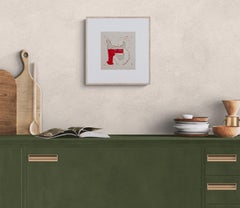 Sans titre (XX) (Abstrait, Rouge, Gris) (25% DE RÉDUCTION SUR LE PRIX DE LISTE)