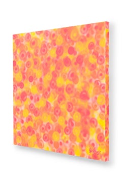 Barbara Kiskovski Acrylic on Canvas, Titled: "Orange, Yellow & Pink". (2024)