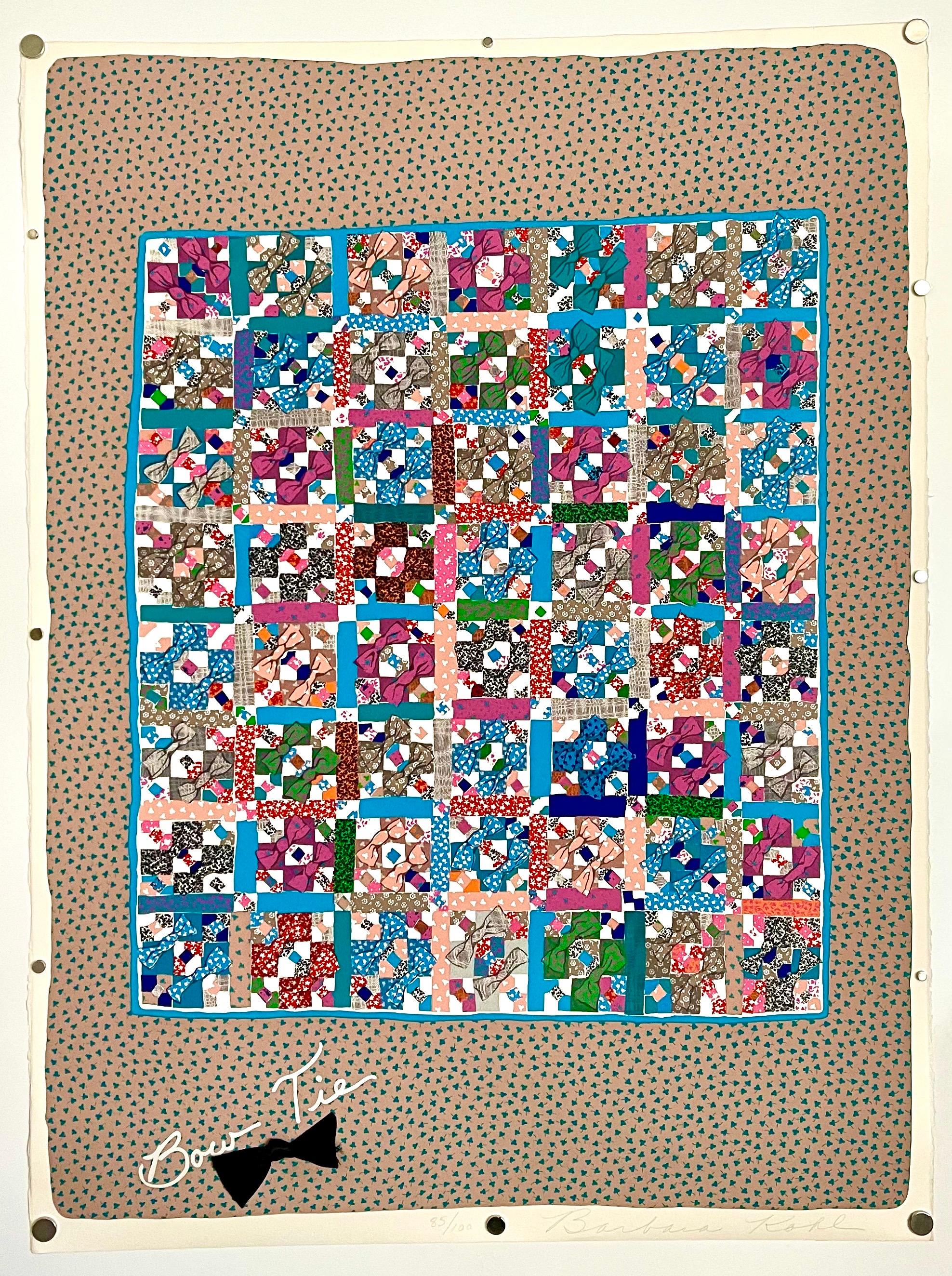 Collage de Técnica Mixta Litografía Feminista Arte Popular Patrón de Colcha y Arte Decorativo en venta 4